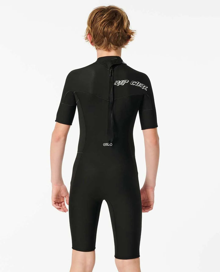 Boys Dawn Patrol Short Sleeve 2mm Back Zip Springsuit