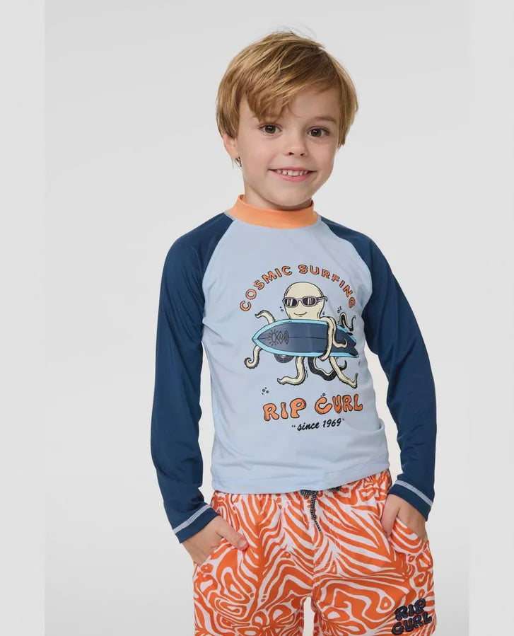 Cosmic Surfing UPF Long Sleeve Rash Vest -Boys (1-8 years)