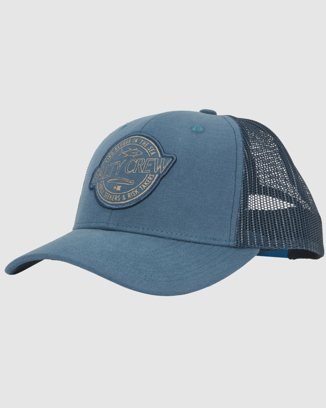 Skewed Retro Trucker Cap - Pilot Blue