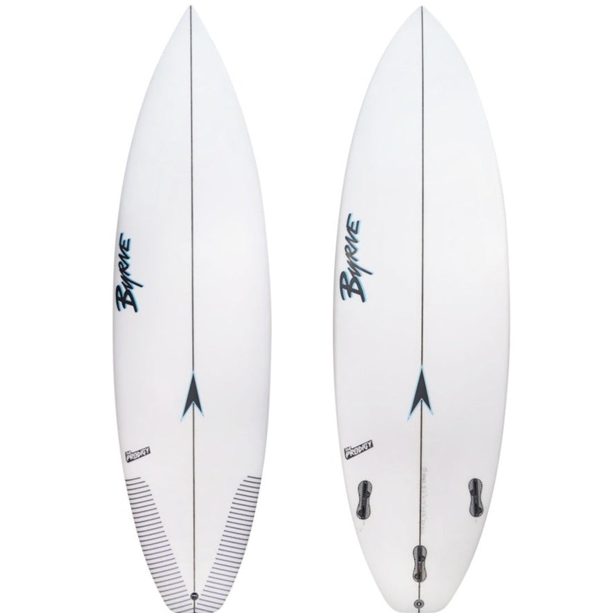 The Prodigy a performance shortboard. Manufactured in Thirroul, Wollongong Australia. The surfboard is fast versatile and available for custom order.