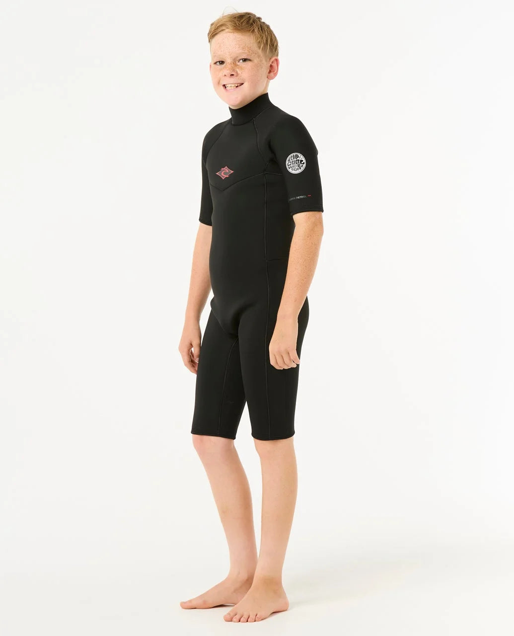 Boys Dawn Patrol Short Sleeve 2mm Back Zip Spring Suit Wetsuit
