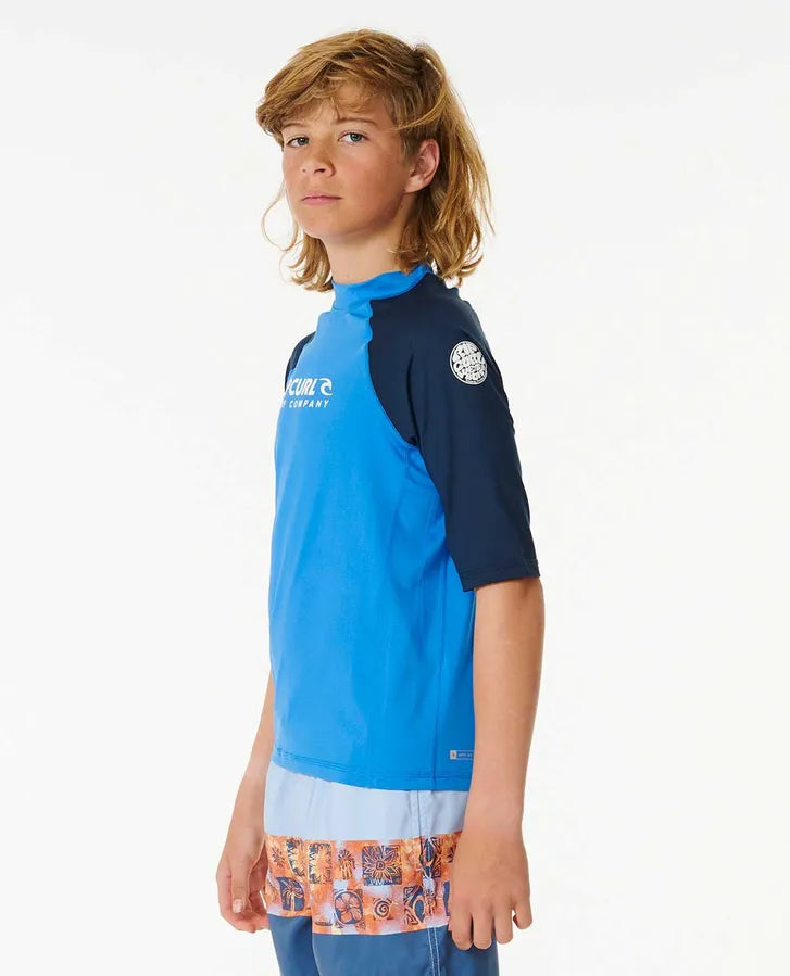 Shock UV Short Sleeve Rash Vest - Boys (8-16 years)