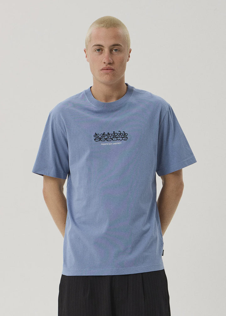 Core Retro Tee - Washed Slate Blue