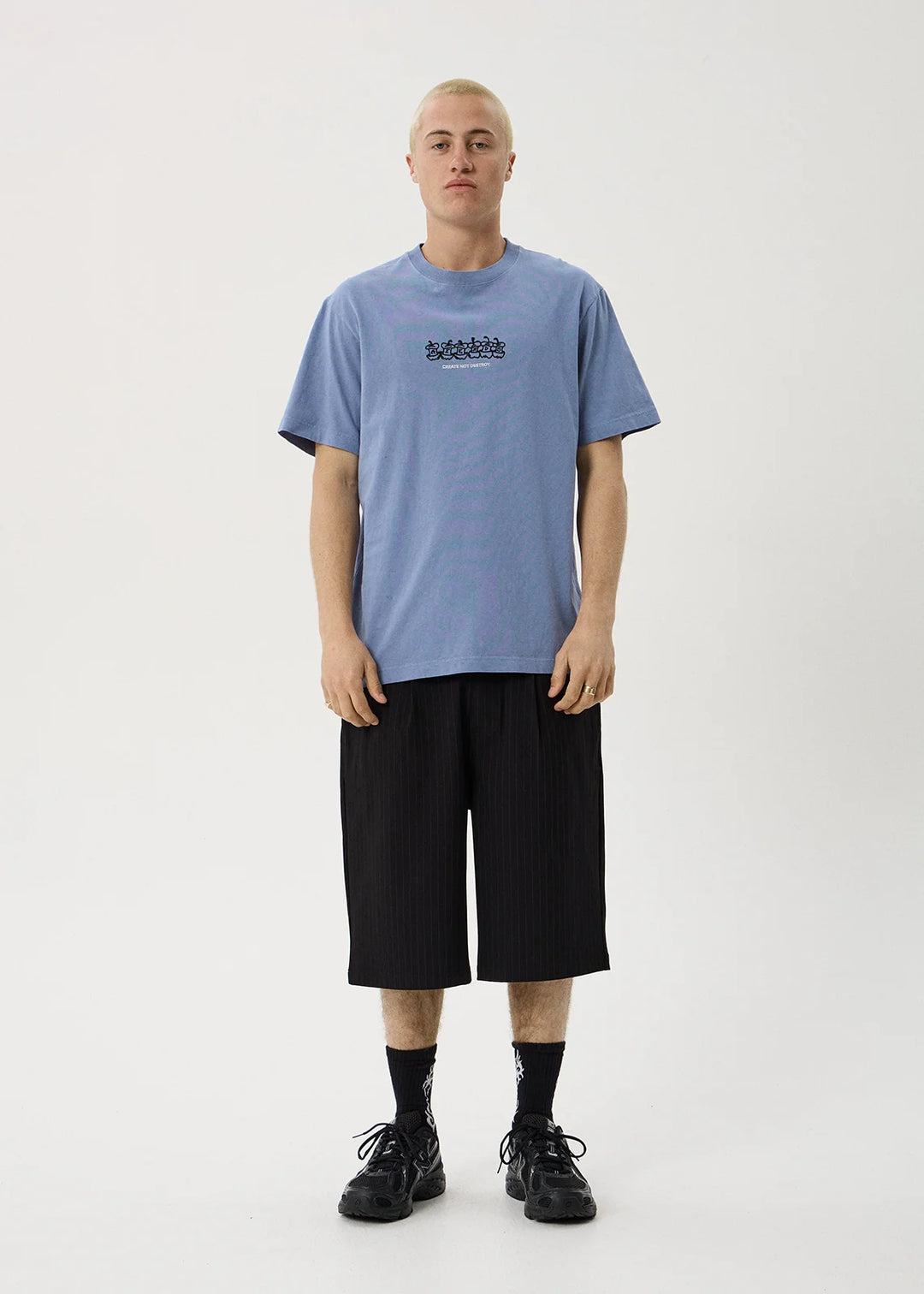 Core Retro Tee - Washed Slate Blue