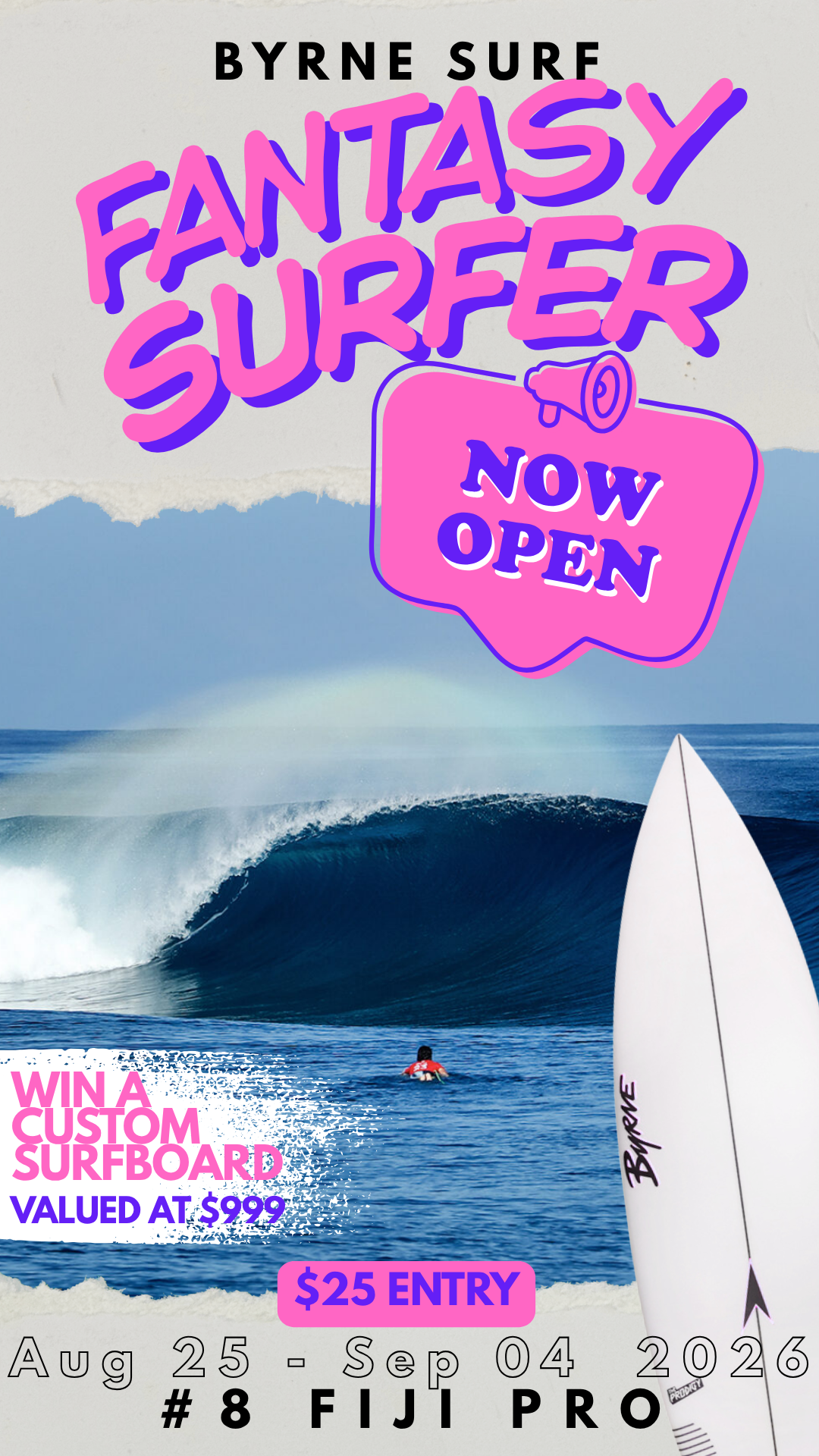 Fantasy Surfer (Please leave your instagram handle next to your name at checkout)