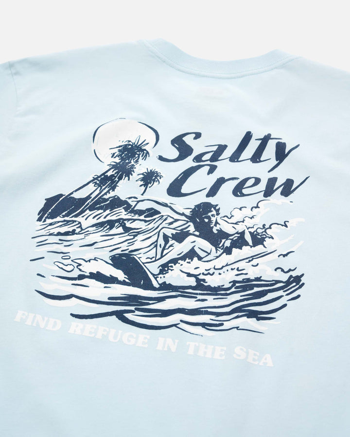 Surf Camp Premium SS Tee - Blue Fog