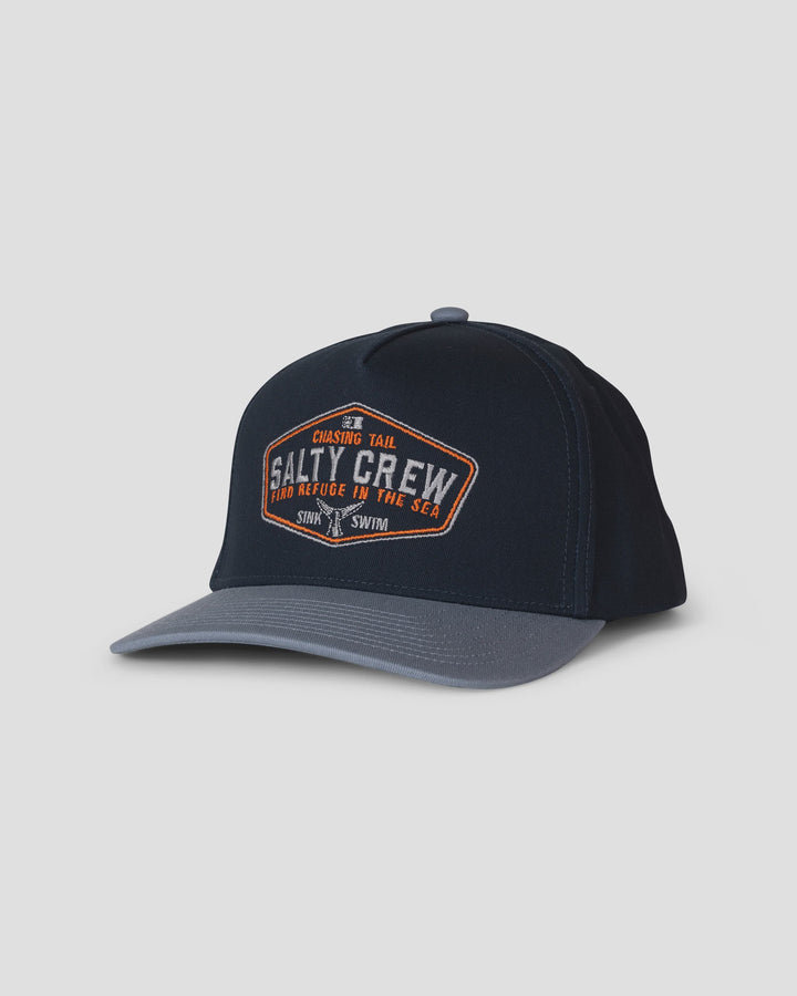 Tailfin Snapback Cap - Mid Blue