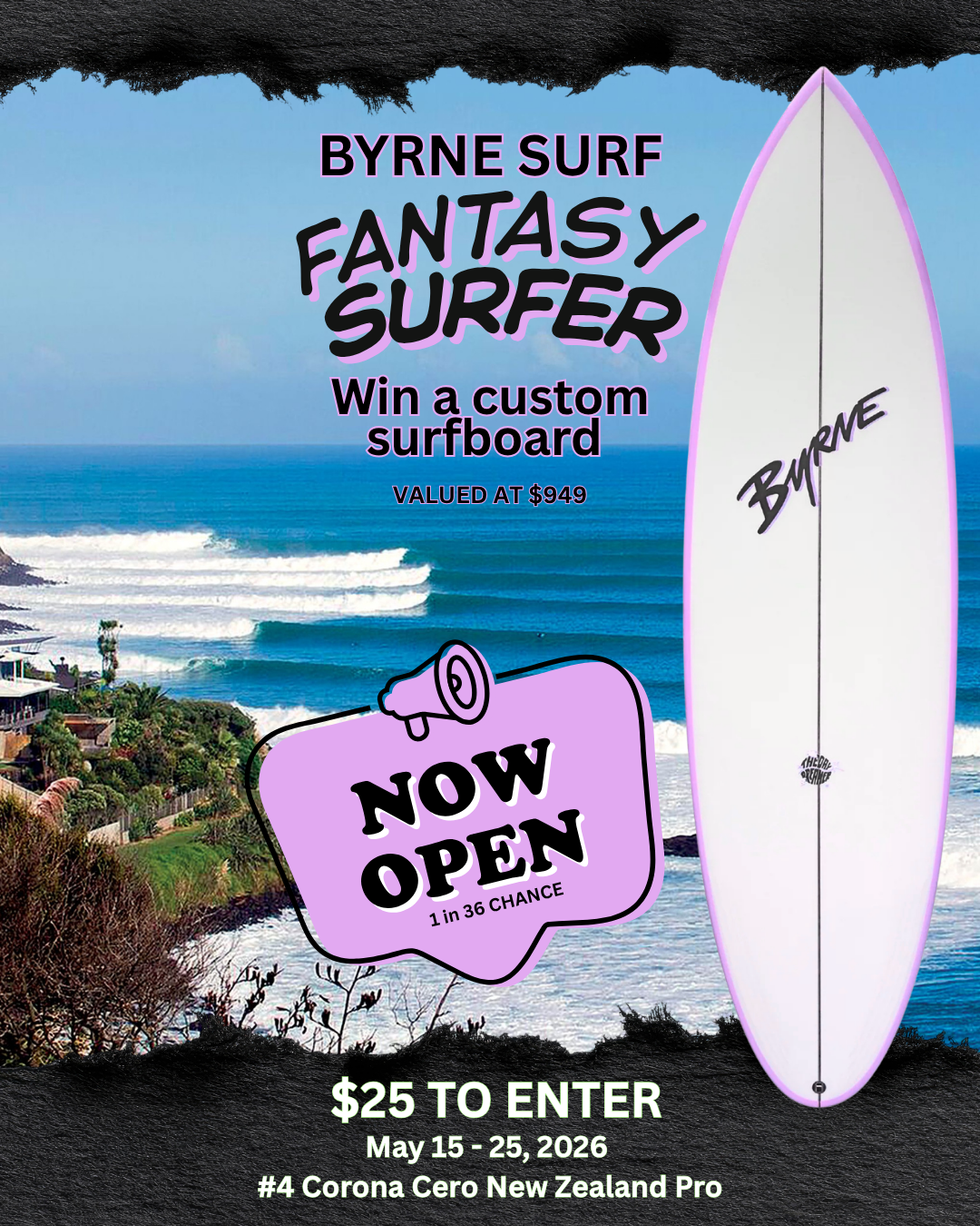 Fantasy Surfer (Please leave your instagram handle next to your name at checkout)