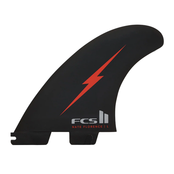 FCSII Nathan Florence PC Tri Fins Red Bolt