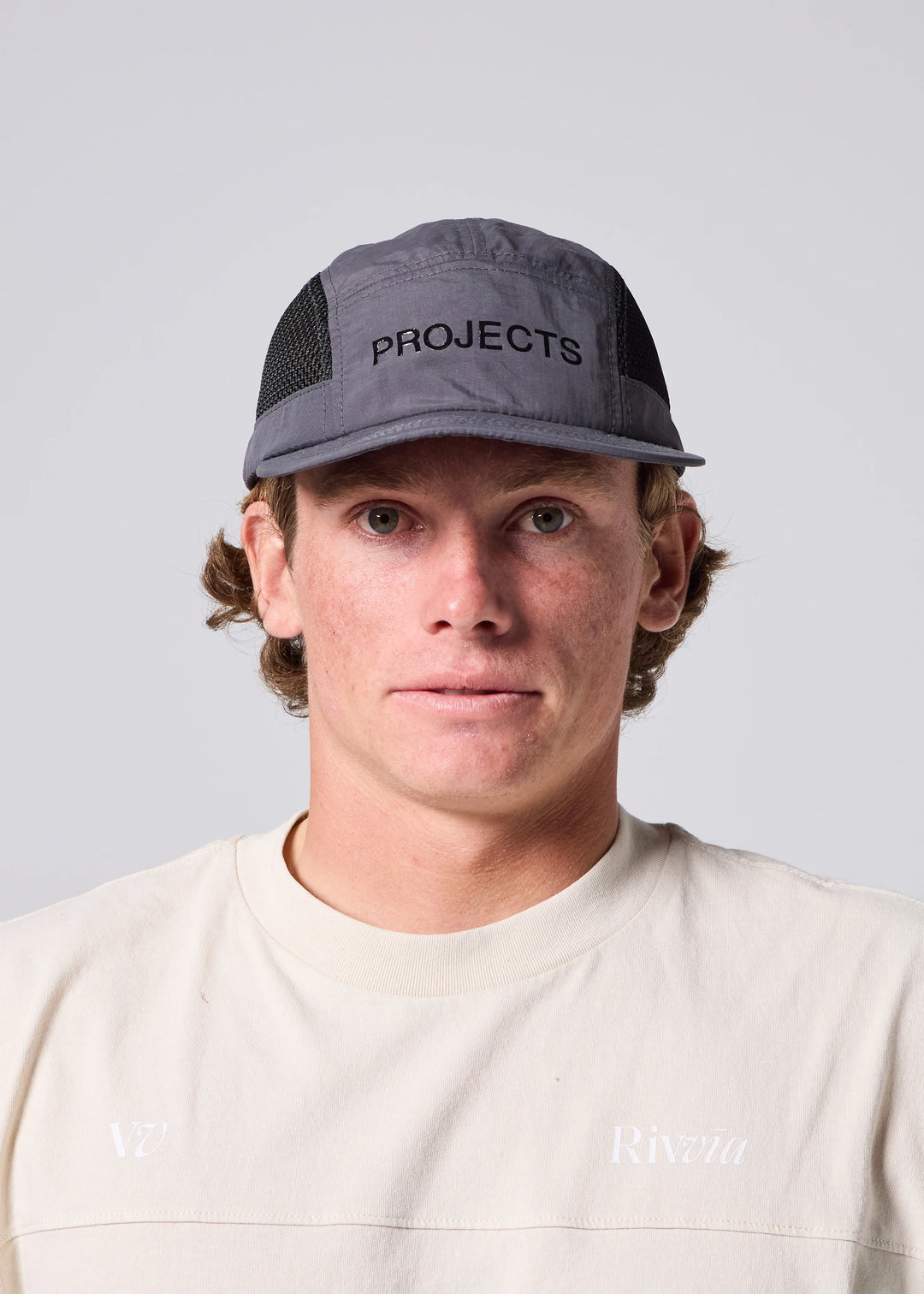 VV RUNNING CAP : GREY BLACK