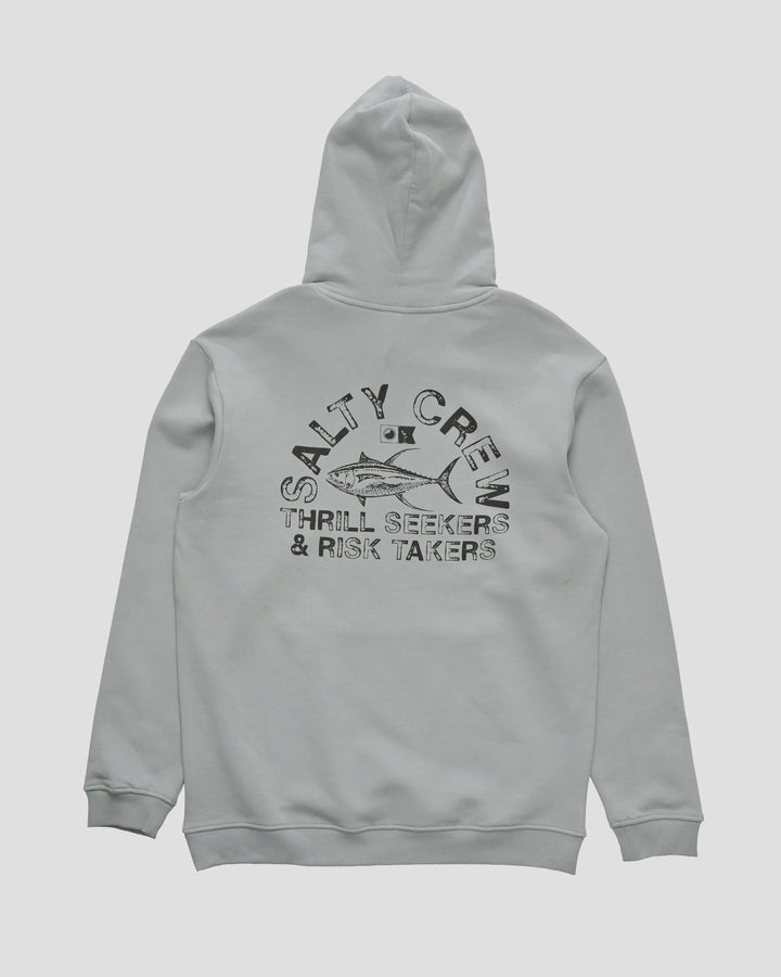 Stamped Midweight Fleece Hood - Quarry