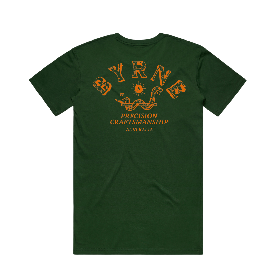 Snaked Tee - Forest Green