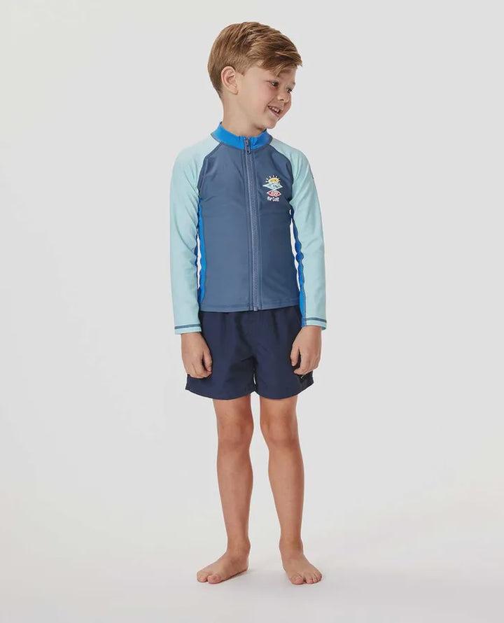 Cosmic UPF Long Sleeve Zip Through Rash Vest - Boys (1-8 years)