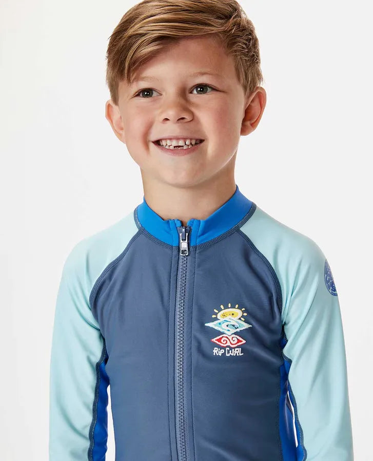 Cosmic UPF Long Sleeve Zip Through Rash Vest - Boys (1-8 years)