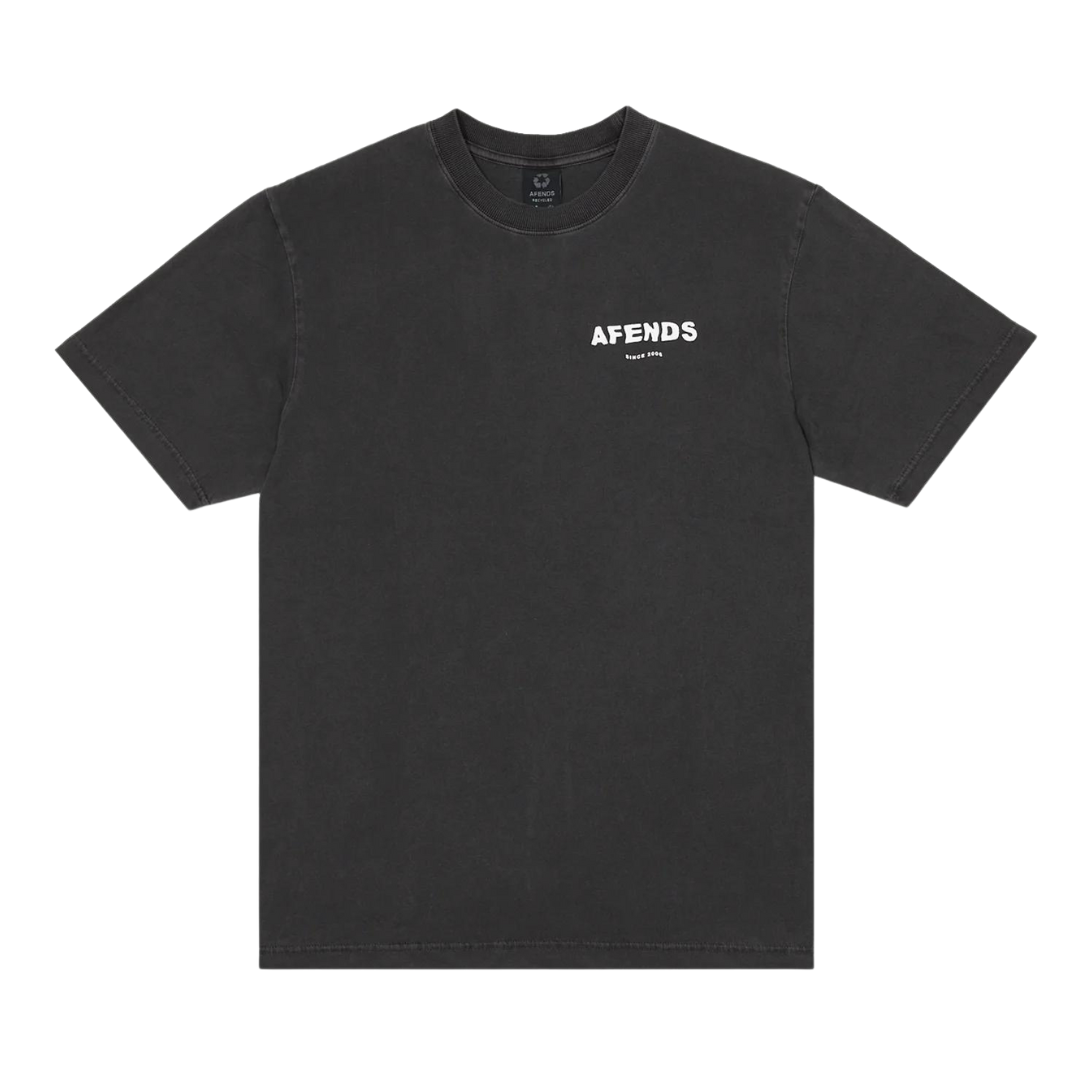 QUESTIONS - GRAPHIC RETRO T-SHIRT STONE BLACK Graphic Retro T-Shirt